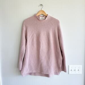 Mijeong Park Mock Neck Side Slit Sweater Lilac Purple M